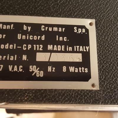 Compac Univox CP-112 Electric Piano Keyboard Synthesizer image 5