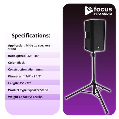 FocusProAudio All-Aluminum Speaker Stand image 5
