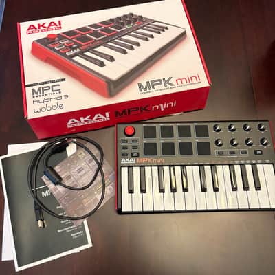 Akai MPK Mini MKII 25-Key MIDI Controller 2014 - Present - Red with Black Keys