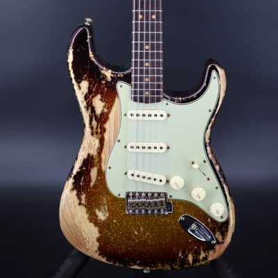 Fender Custom Shop 1963 Stratocaster® Super Heavy Relic® - Super Faded Aged 3-Color Sunburst Sparkle image 2