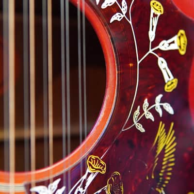Gibson Custom Limited Hummingbird 12-String Acoustic Guitar 2011 Vintage Cherry w/Hard Case image 11