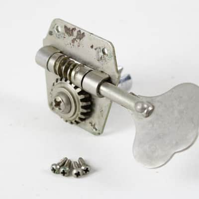 1957 1958 1959 Vintage Fender Precision/Jazz Bass Single Tuner Kluson Reverse Wind Pre-CBS USA ~Honest PATINA~ image 3