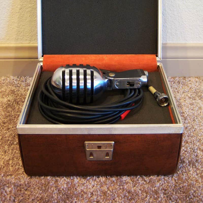 1950s Electro-Voice 950 Cardax Crystal Microphone Chrome