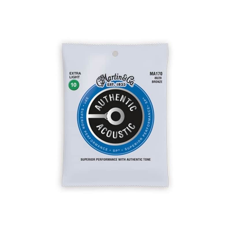 Martin MA170 Bronze Acoustic Guitar Strings, .010 /.047 image 1