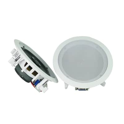 2) Rockville CC65T White 6.5" Commercial 70v Ceiling Speakers For Restaurant image 6