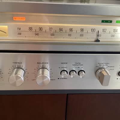 Toshiba SA-420 1976 Silver/Real Walnut Recapped/Serviced with LEDs image 7