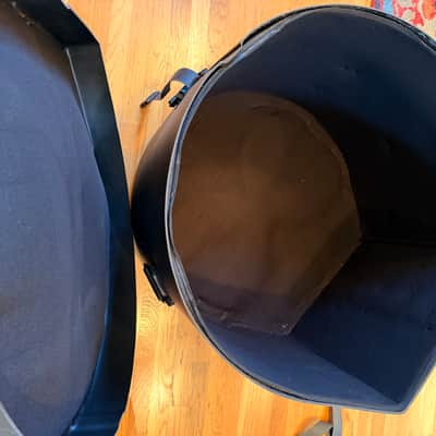 Grail Alert! Vintage 1970’s Ludwig Vistalite 14 x 26 Bass Drum in Amber image 16