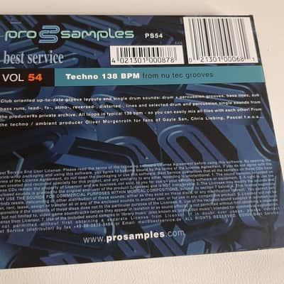 Best Service - ProSamples Vol. 54 - Nu Tec Grooves - Sampling CD image 3