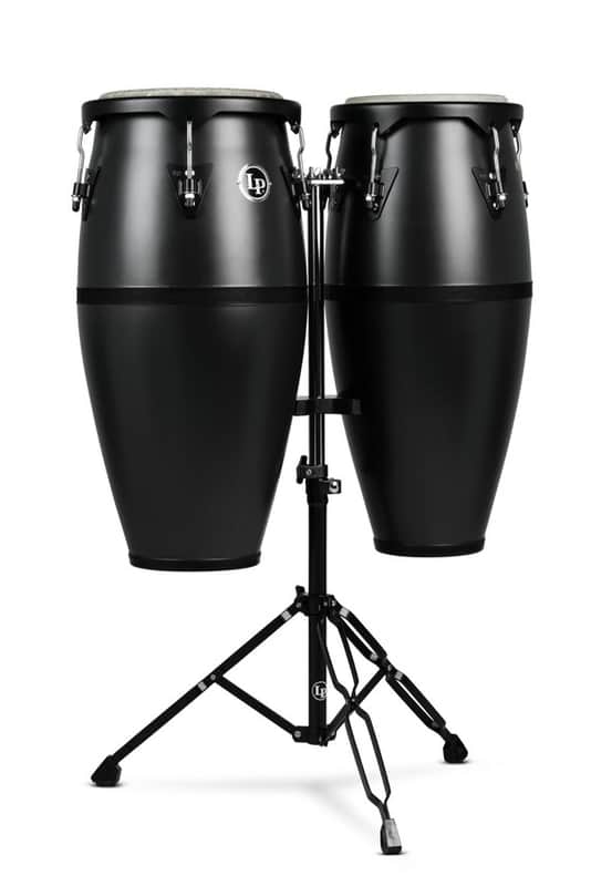 Latin Percussion Discovery 10″ and 11″ Conga Set - Onyx image 1