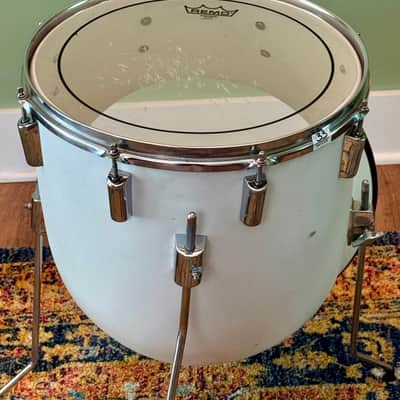 North Drums 14" Floor Tom Drum White Read Details Vintage 70's image 5