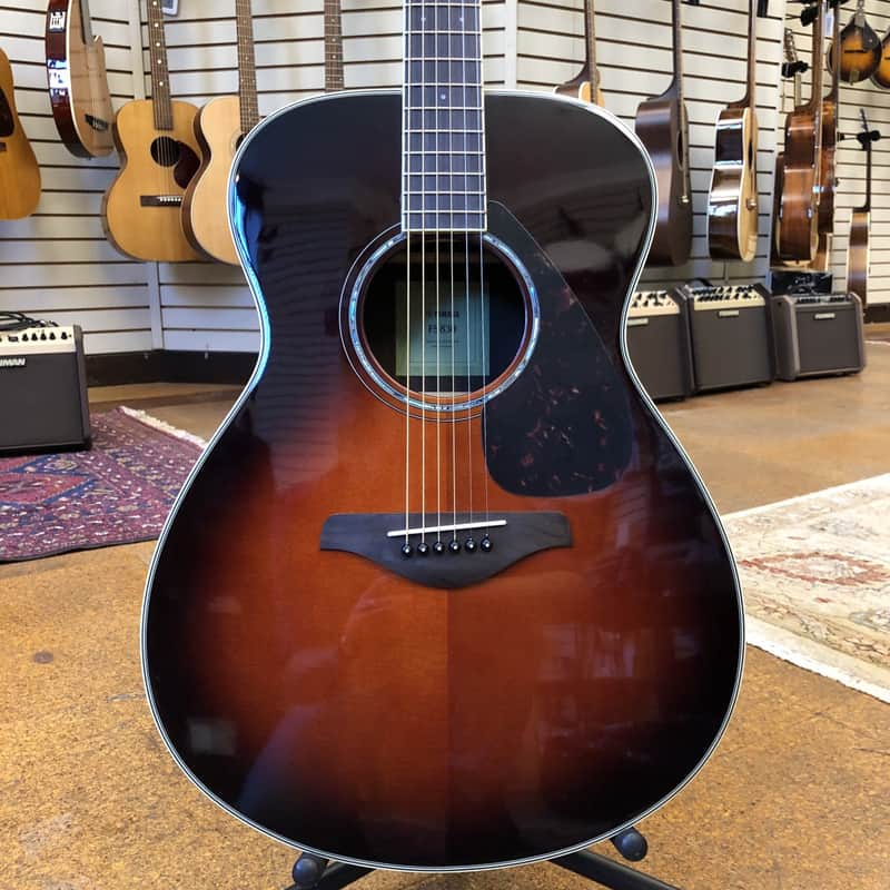 Yamaha FS830-TBS Small-Body Acoustic Guitar Tobacco Brown Sunburst