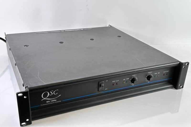 2-RU Rack Mount QSC MX1500A MX-1500A Professional Power Amplifier 400 WPC image 1