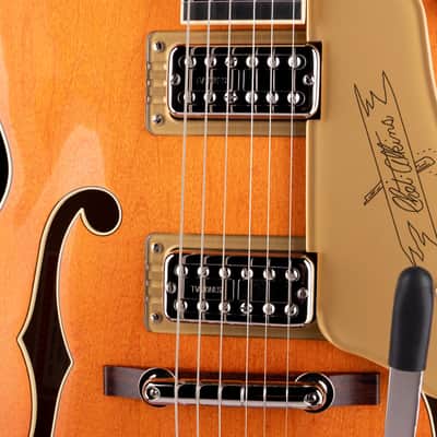 Gretsch G6120T-59 Vintage Select '59 Chet Atkins Hollow Body Lacquer Vintage Orange Stain with Case image 4