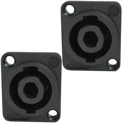 2P Conductor Surface Mount Speakon Compatible Speaker Cabinet Amp Amplifier Jack image 1
