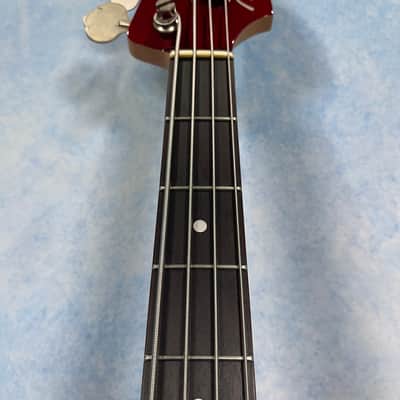 Fender AJB-M Aerodyne Jazz Bass Medium Scale Old Candy Apple Red, MIJ image 4
