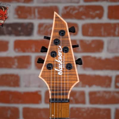 Jackson Signature Misha Mansoor Juggernaut HT6FM Flame Maple Top Satin Amber Tiger Eye 2026 w/OHSC image 10