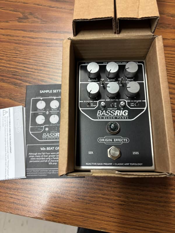Origin Effects BASSRIG '64 Black Panel