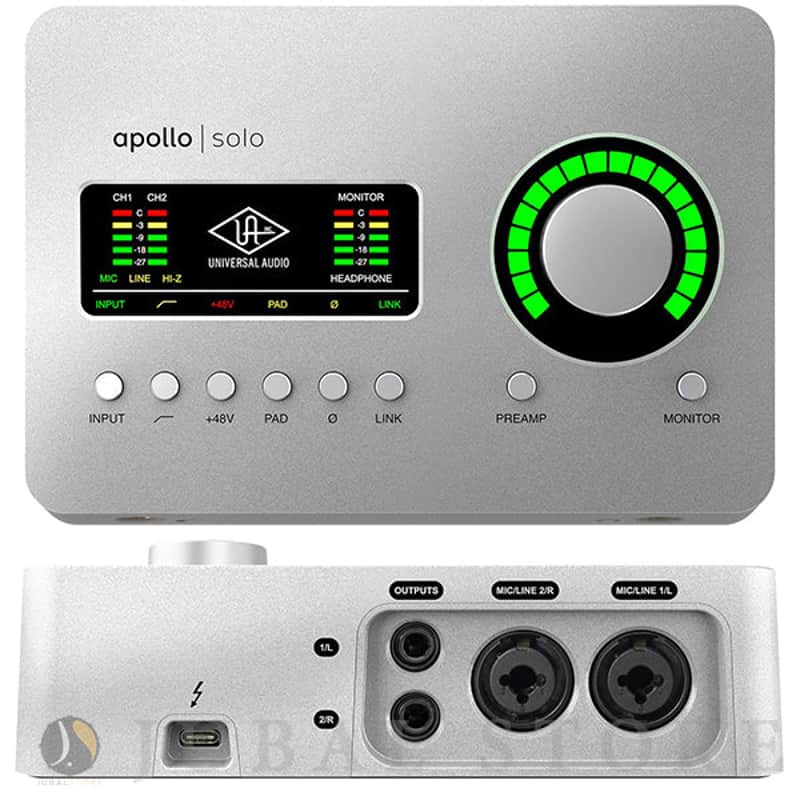 Universal Audio Apollo Solo Heritage Edition Thunderbolt 3 Audio Interface 2020 - Present - Silver image 1