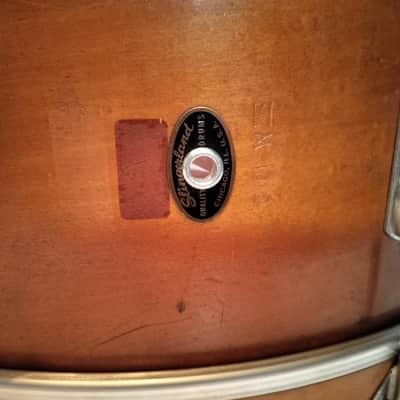 Slingerland No 608 10X28 Parade King 3 Ply Mahogany Scotch Separate Tension Bass Drum 1956 - Mahogany image 8