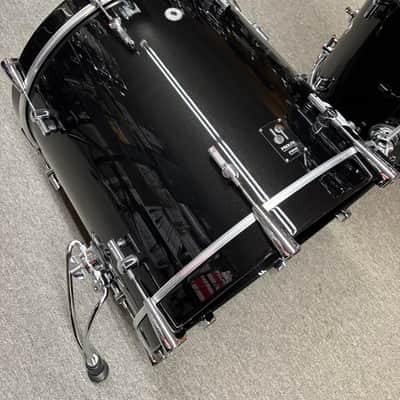 Sonor Prolite Brilliant Black High Gloss Vintage Maple Drum Set image 3