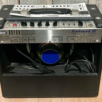 Great Tech 21 Trademark 10 1x8" Guitar Combo Guitar Amp, Black, Made in The USA! image 5