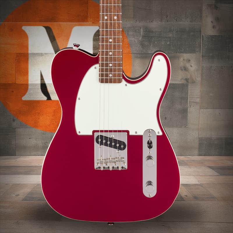 Squier Classic Vibe Custom Esquire - Laurel Fingerboard - Parchment Pickguard - Candy Apple Red image 1