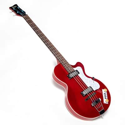 Hofner Ignition Series Club Bass Metallic Red image 4