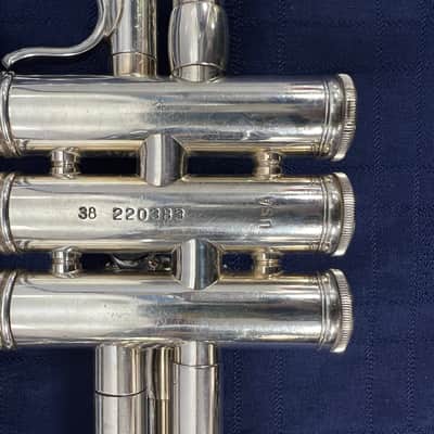 Used Benge Resno Tempered Bell 3 MLP Bb Silver Trumpet Just Serviced with Case image 15