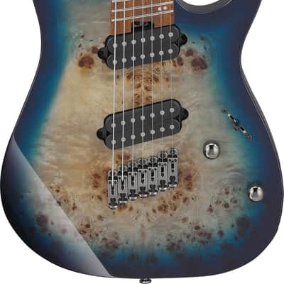 Ibanez RGMS7PB Multi-Scale 7-String Electric Guitar, Jatoba Fingerboard, Cosmic Blue Starburst image 1