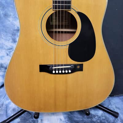 Used 1990's Harmony Korea Dreadnought Pro SEtup New Strings Original Deluxe Soft Shell Case image 3