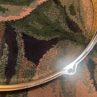 Fly By Night? Brass Die Cast Hoop 14” - 8 Lug - Resonant Side (Bottom) - Brass - Drumhead included image 9