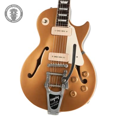 2017 Gibson ES Les Paul P90 Goldtop W/ Bigsby image 1