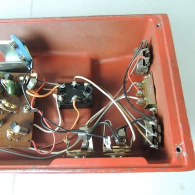 Vintage Univox Super Fuzz Effects Pedal Original Orange Made in Japan Shin Ei image 11
