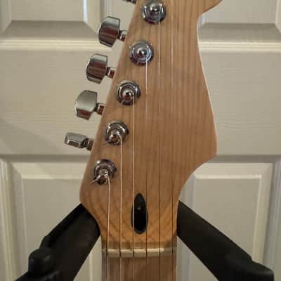Partscaster Thinline S-Style (Semi-hollow Fender Strat) - Daphne Blue image 4