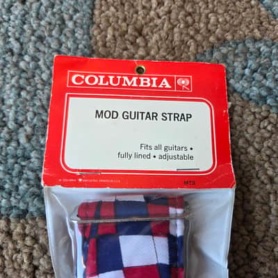 NOS Vintage 1970's Columbia Mod Guitar Strap in Original Packaging! image 3