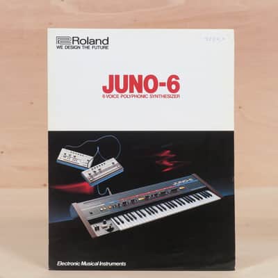 Roland Juno-6 polyphonic synthesizer brochure