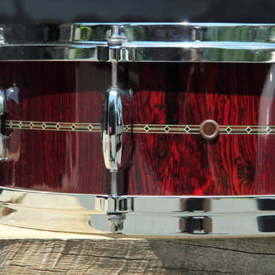 Tama Star Bubinga Dark Red Cordia Snare 14x5.5 image 10