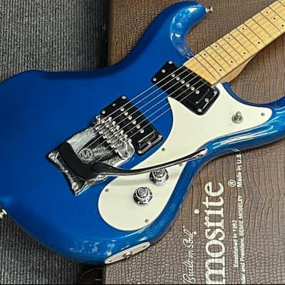 Mosrite The Nokie 1992 - Blue sparkle image 6