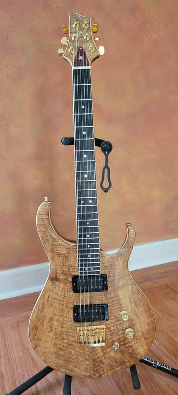 Luthier made Custom 24 Spalted Maple top Custom 2024 - Natural oil image 1