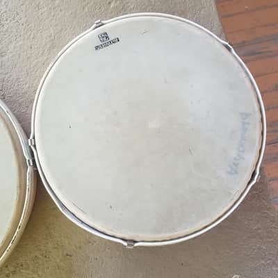 Pair of Suzuki STB 250mm 10" Tunable Frame Hand Drums Japan 70-80s Video image 9