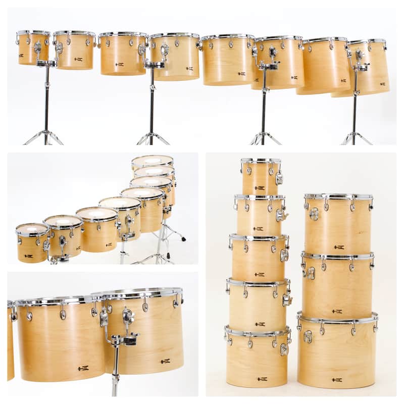 TreeHouse Custom Drums Academy Concert Toms, Large Eight 8-10-12-13-14-15-16-18 image 1