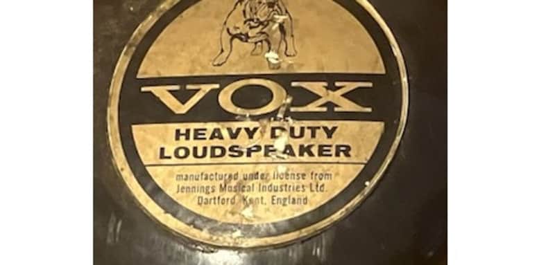 Vox 12 Inch Vintage Old 1950's 1960's 16 Ohm Electric Guitar Amplifier Cabinet Speaker Model 33-5073-6 Made in England image 1