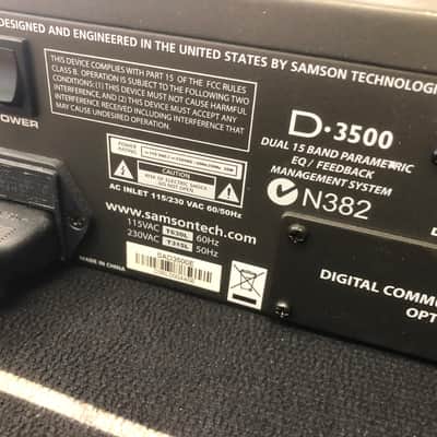 Samson D-3500 EQ and Feedback Management image 7