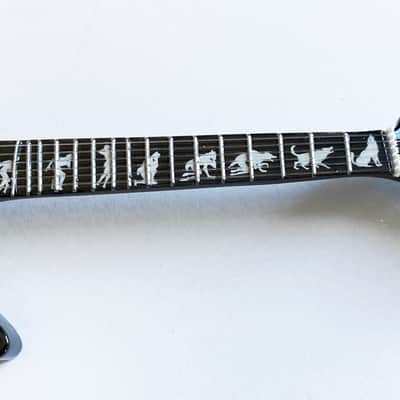 Metallica - James Hetfield Man to Wolf ESP Mini Guitar Replica Collectible image 3