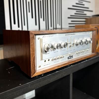 Marantz Model 1152DC 76-Watt Stereo Solid-State Integrated Amplifier 1977 - 1980 - Silver with Wood Case image 5
