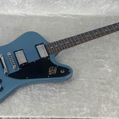 2017 USA Gibson Firebird Studio electric guitar in Pelham Blue with bag image 9