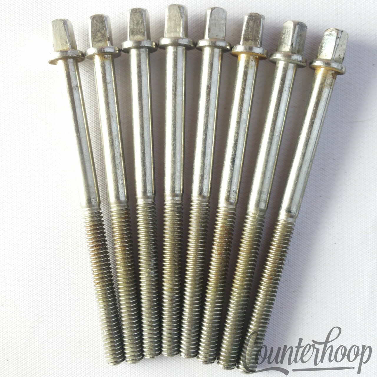 Leedy 8x Tension T-Rods 3 1/8" Snare Drum/Floor Tom Nickel Plating Vintage 40s* — main photograph