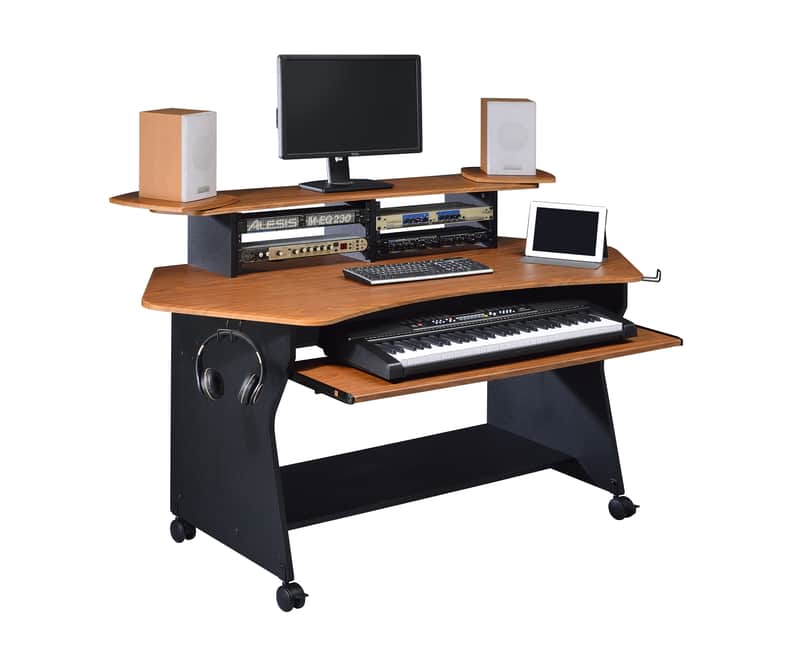 Musiea IM100 Series Music Recording Studio Desk Workstation with 2 x 4U Rack image 1