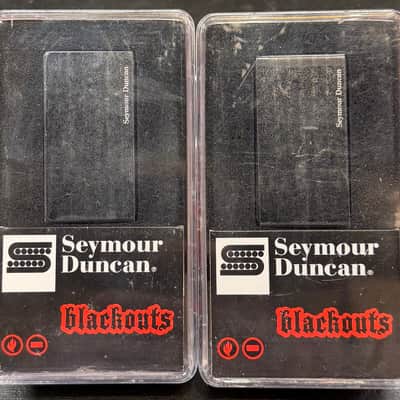 Seymour Duncan AHB-1s Blackouts Humbucker Set 2010s - Black image 1