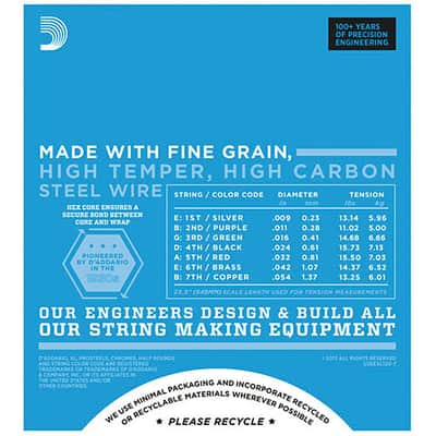 D'Addario EXL120-7 Nickel Wound .009-054 image 2